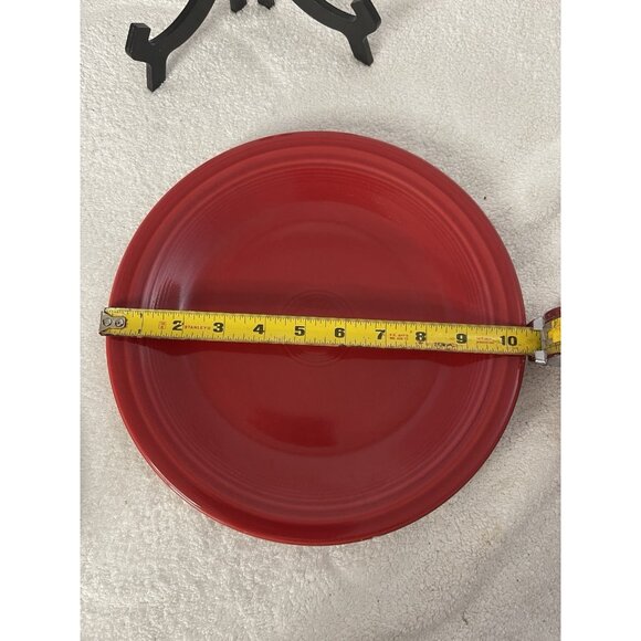 Vintage Fiesta Ware Scarlett Red 10.5" Plate Homer Laughlin - Picture 3 of 3